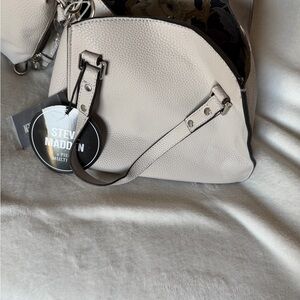Steve Madden Cream Shoulder Bag